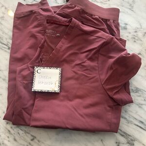 Fabletics Dusty Rose Scrub Set